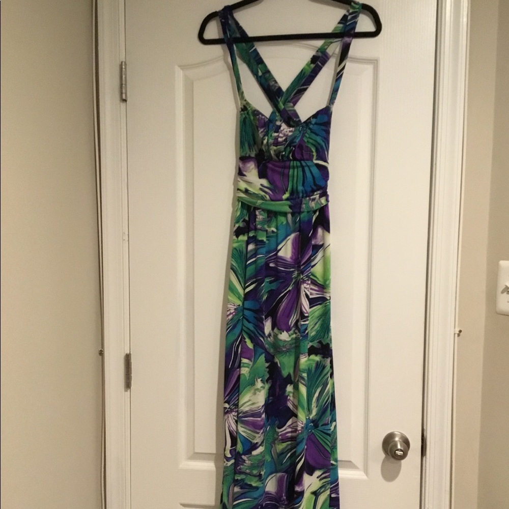 Multi-colored maxi dress